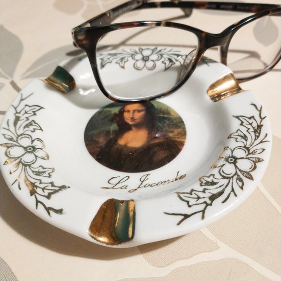 Vintage Limoges, France Mona Lisa Ashtray - Picture 2 of 5